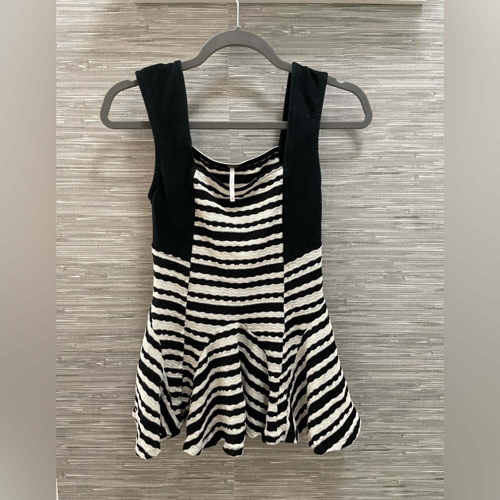 Free People Black and White Tank